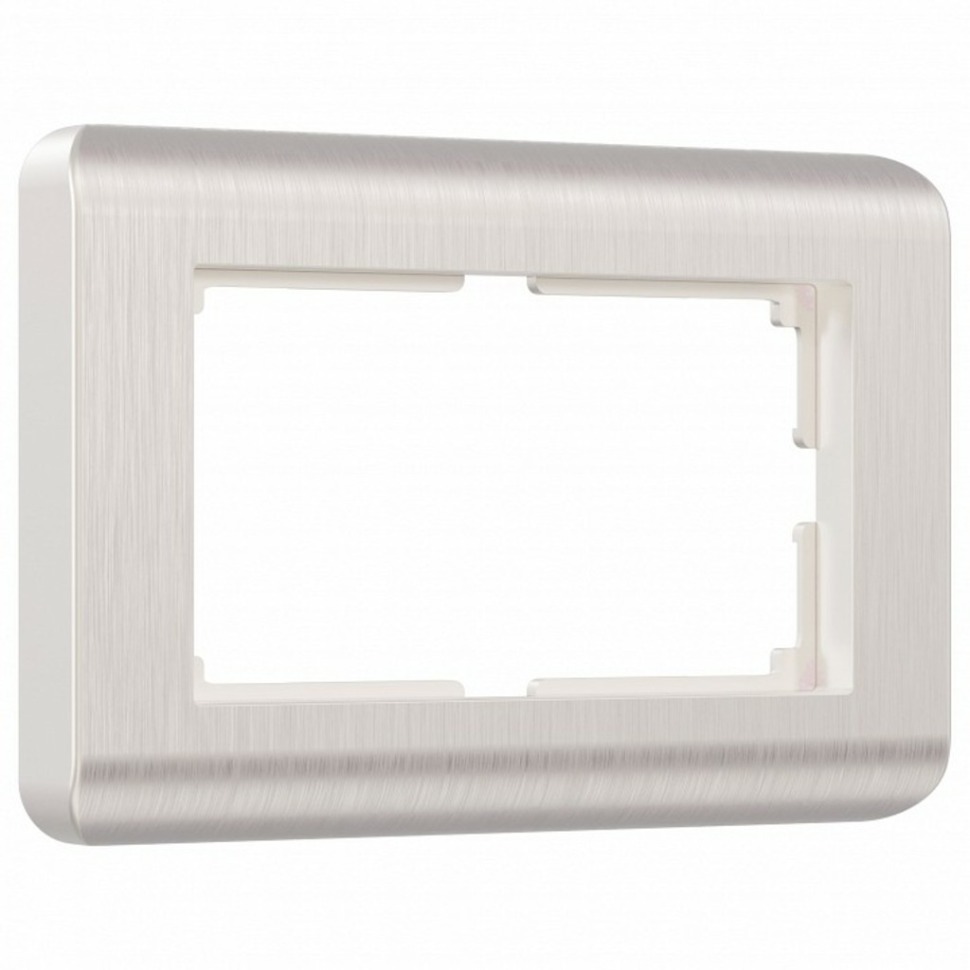 Фото Рамка на 2 поста Werkel Stream (перламутровый) W0082113 WRK_a051281 - интернет-магазин МегаТерем в Москве