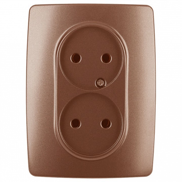 Фото Розетка двойная без заземления Эра Эра 12 12-2107-14 ER_B0031246 - интернет-магазин МегаТерем в Москве