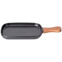 Блюдо сервировочное lefard "native" 12,5*19,5/29 см с дерев. ручкой (587-201) 