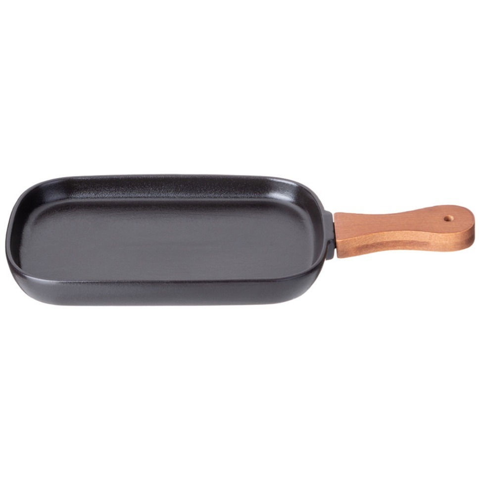 Фото Блюдо сервировочное lefard native 12,5*19,5/29 см с дерев. ручкой (587-201)  - интернет-магазин МегаТерем в Москве