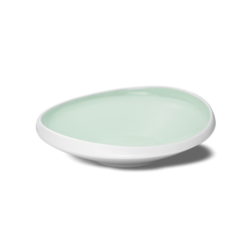 Фото Тарелка LNIN028AQ004260, фарфор, Matt white, aquamarine, LE COQ - интернет-магазин МегаТерем в Москве