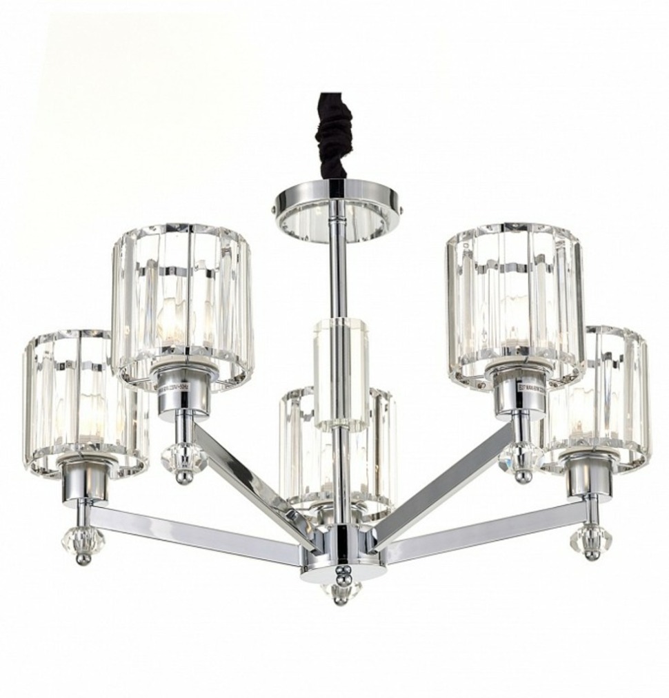 Фото Подвесная люстра Escada Adorn 691/5S (Chrome) ESC_691_5S_Chrome - интернет-магазин МегаТерем в Москве