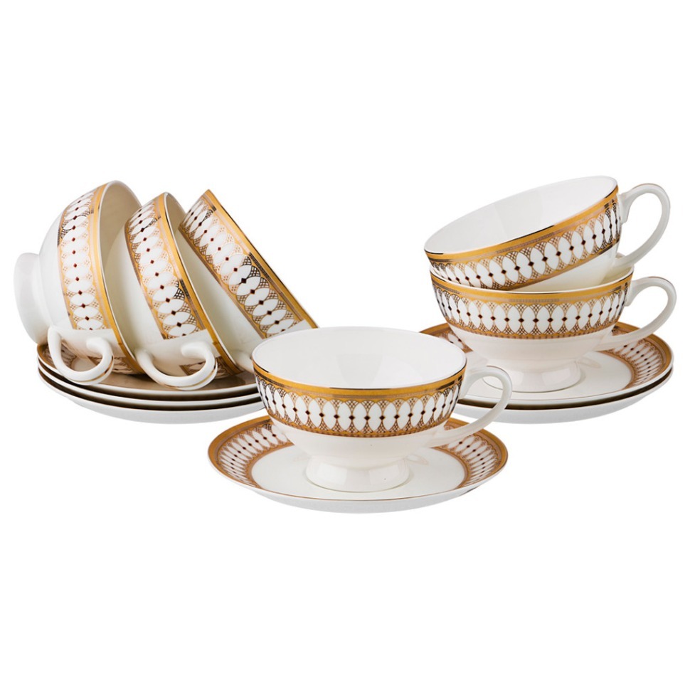 Фото Чайный набор меццо на 6 персон 12 пр. 250 мл Lefard (440-242) - интернет-магазин МегаТерем в Москве