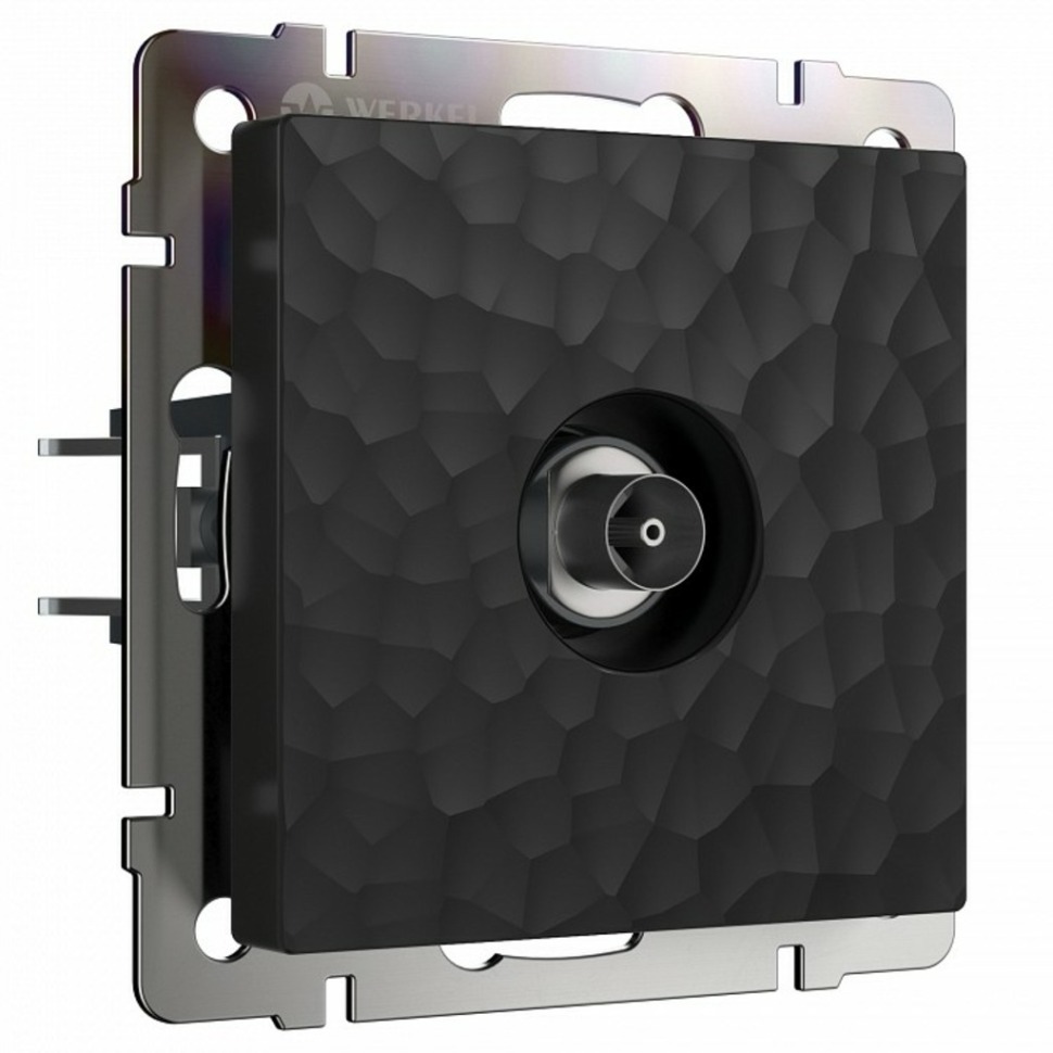 Фото ТВ-розетка оконечная без рамки Werkel Hammer черный W1283008 WRK_a052064 - интернет-магазин МегаТерем в Москве