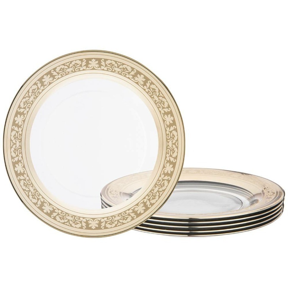 Фото Набор 6 тарелок десертных, 19,6  см  богемия  без упак Акционерное Общество (194-432) - интернет-магазин МегаТерем в Москве