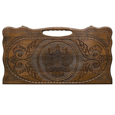 Нарды резные Герб РФ 2 с ру...