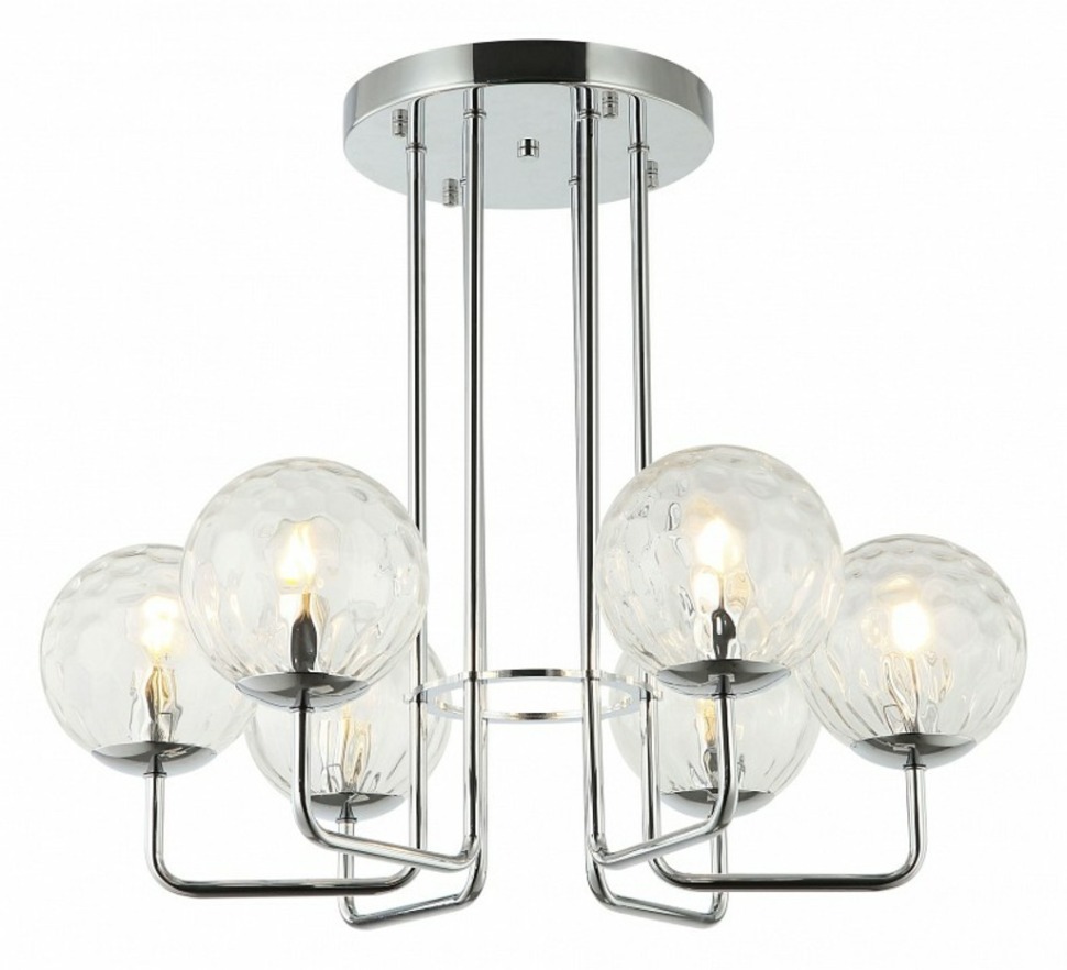 Фото Люстра на штанге Stilfort Steely 2119/09/06P SF2119-09-06P - интернет-магазин МегаТерем в Москве
