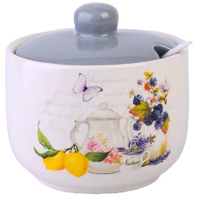 Сахарница с крышкой 520мл с...