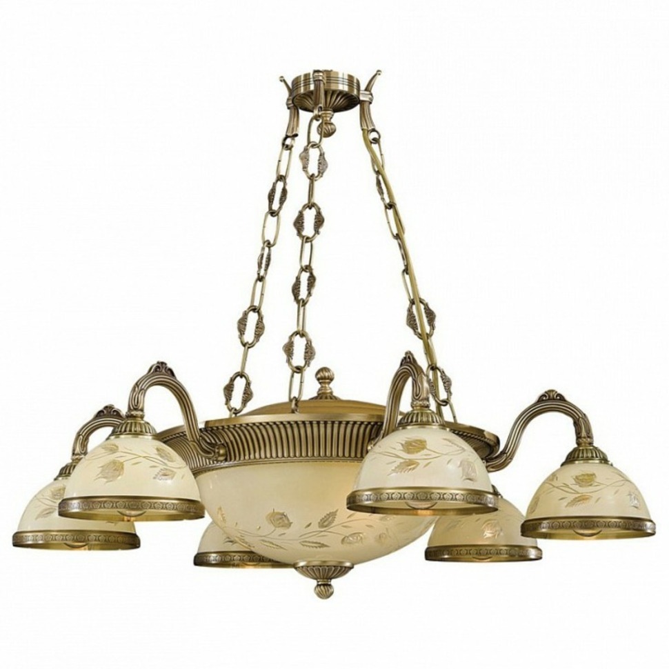 Фото Подвесная люстра Reccagni Angelo 6208 L 6208/6+3 RA_L_6208_6_3 - интернет-магазин МегаТерем в Москве