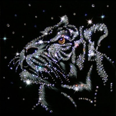 Картина Снежный тигр с крис...