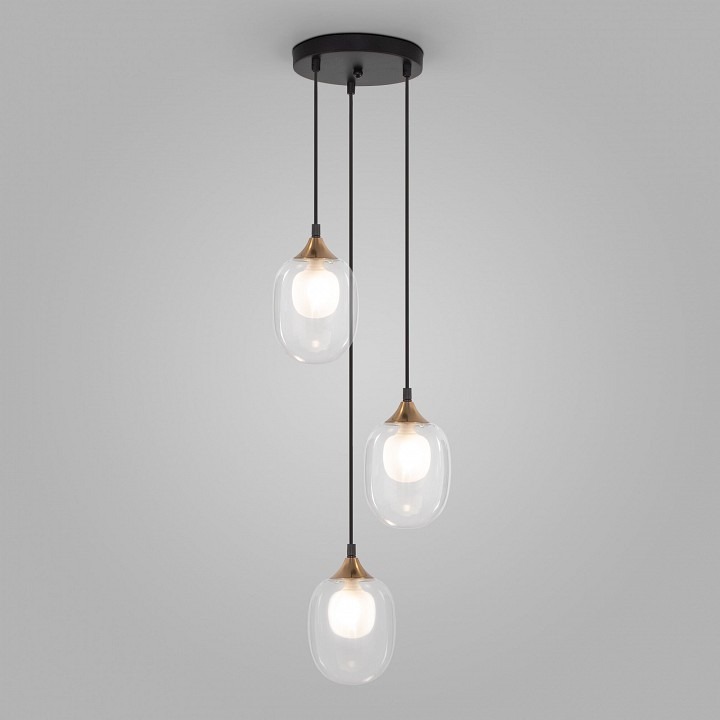 Фото Подвесной светильник Eurosvet Spritz 70216/3 латунь EV_a064747 - интернет-магазин МегаТерем в Москве