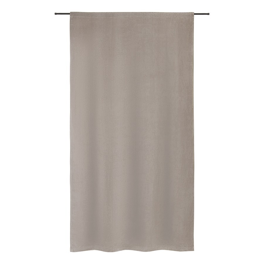 Фото Штора из хлопкового бархата серого цвета из коллекции essential, 150х290 см (76956) - интернет-магазин МегаТерем в Москве