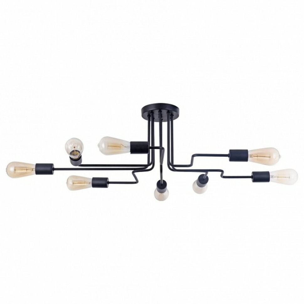 Фото Люстра на штанге Maytoni Gilbert T532CL-08B MY_T532CL-08B - интернет-магазин МегаТерем в Москве