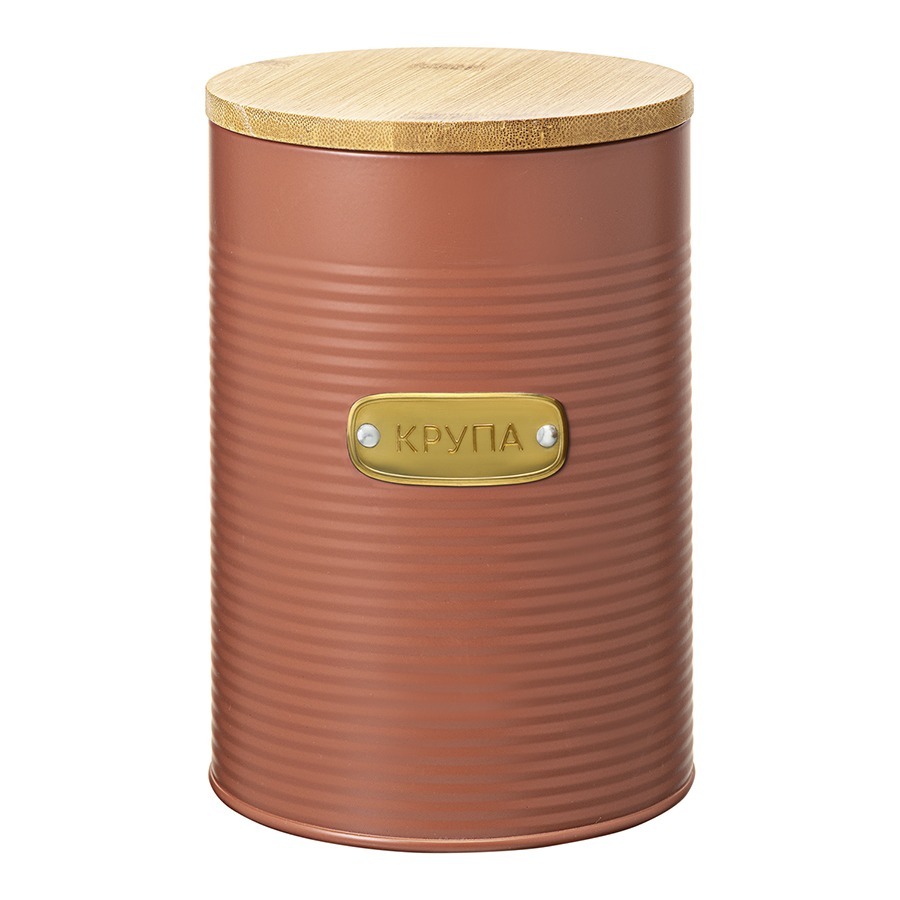 Фото Банка для хранения крупы irmel, 2,5 л, терракота (78380) - интернет-магазин МегаТерем в Москве