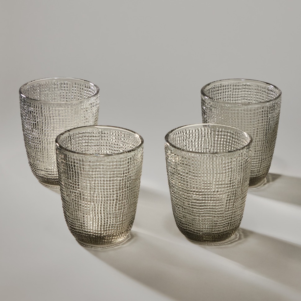 Фото Набор стаканов tempo grey 4 шт./300 мл Lefard (355-384) - интернет-магазин МегаТерем в Москве