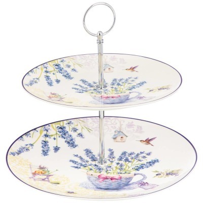 Блюдо двухъярусное lefard "прованс лаванда" 20,5 / 27 см (104-882) 