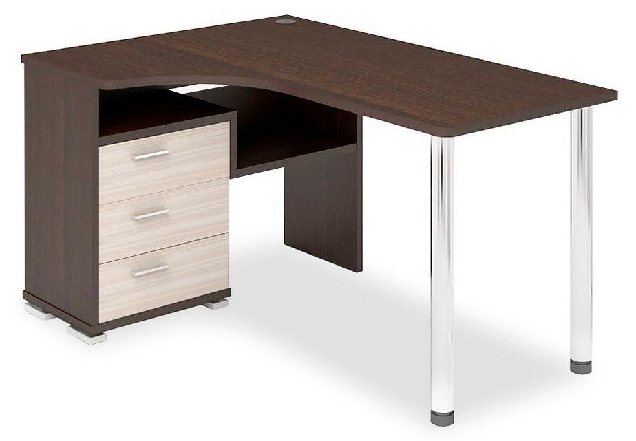 Фото Стол письменный Домино СР-132С-140 MER_SR-132S-140-VK-LEV - интернет-магазин МегаТерем в Москве