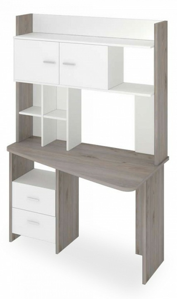 Фото Стол компьютерный Нельсон Lite СКЛ-Трап120+НКЛХ-120 НБЕ ПРАВ MER_SKL-Trap120-NKLH-120_NBE_PRAV - интернет-магазин МегаТерем в Москве