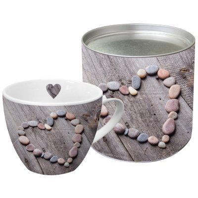 Кружка в подарочной коробке heart on wood 450 мл (55656)