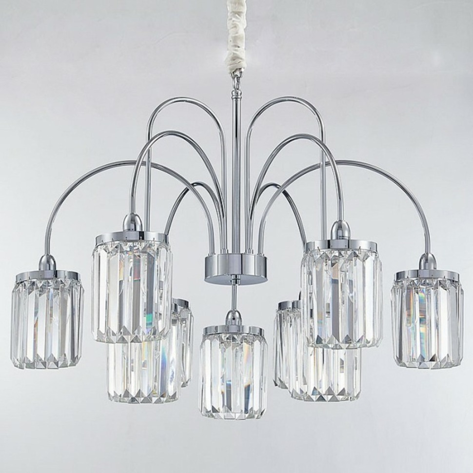 Фото Подвесная люстра Newport 4500 4506+3/C chrome NWP_M0062719 - интернет-магазин МегаТерем в Москве