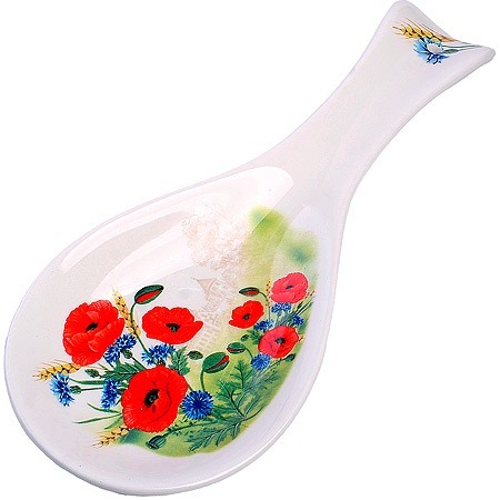 Фото Подставка для ложки Цветущие Маки LORAINE (60272) - интернет-магазин МегаТерем в Москве