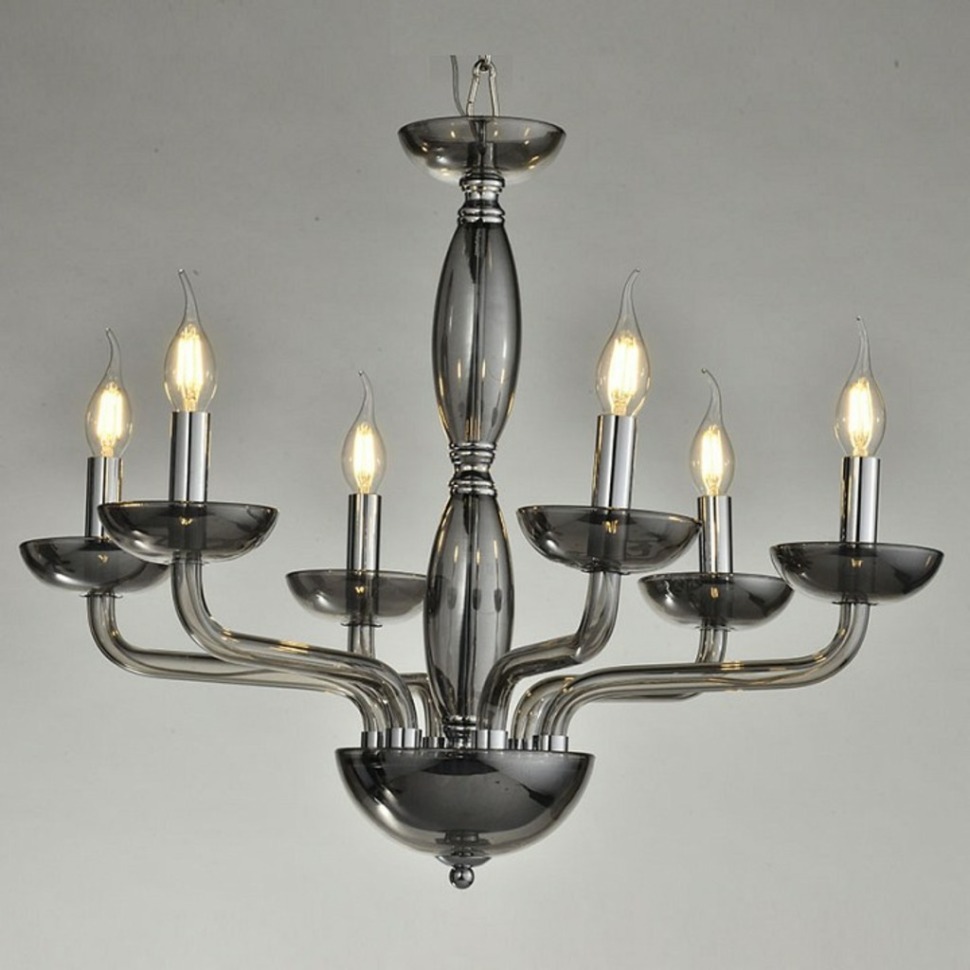 Фото Подвесная люстра Newport 12600 12606/S smoke NWP_M0062018 - интернет-магазин МегаТерем в Москве