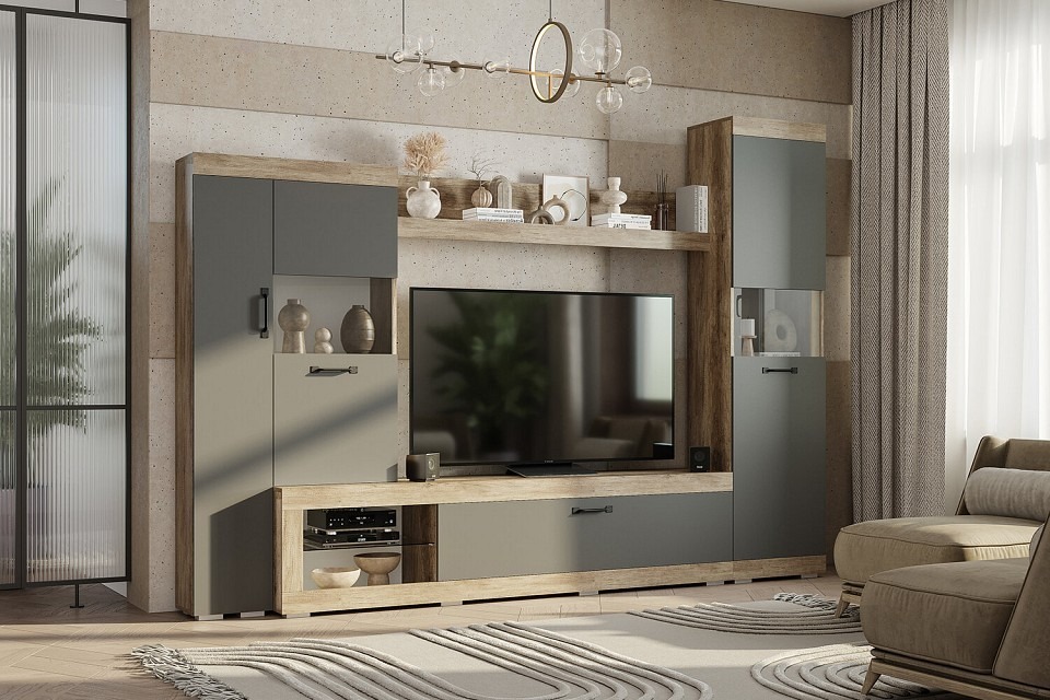 Фото Стенка для гостиной Тесла BTS_00-00162382 - интернет-магазин МегаТерем в Москве