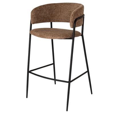 Стул барный helning, мягкий шенилл, светло-коричневый (79953)