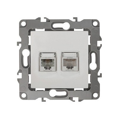 Розетка двойная RJ-11 и Eth...