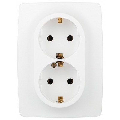 Розетка двойная без заземле...