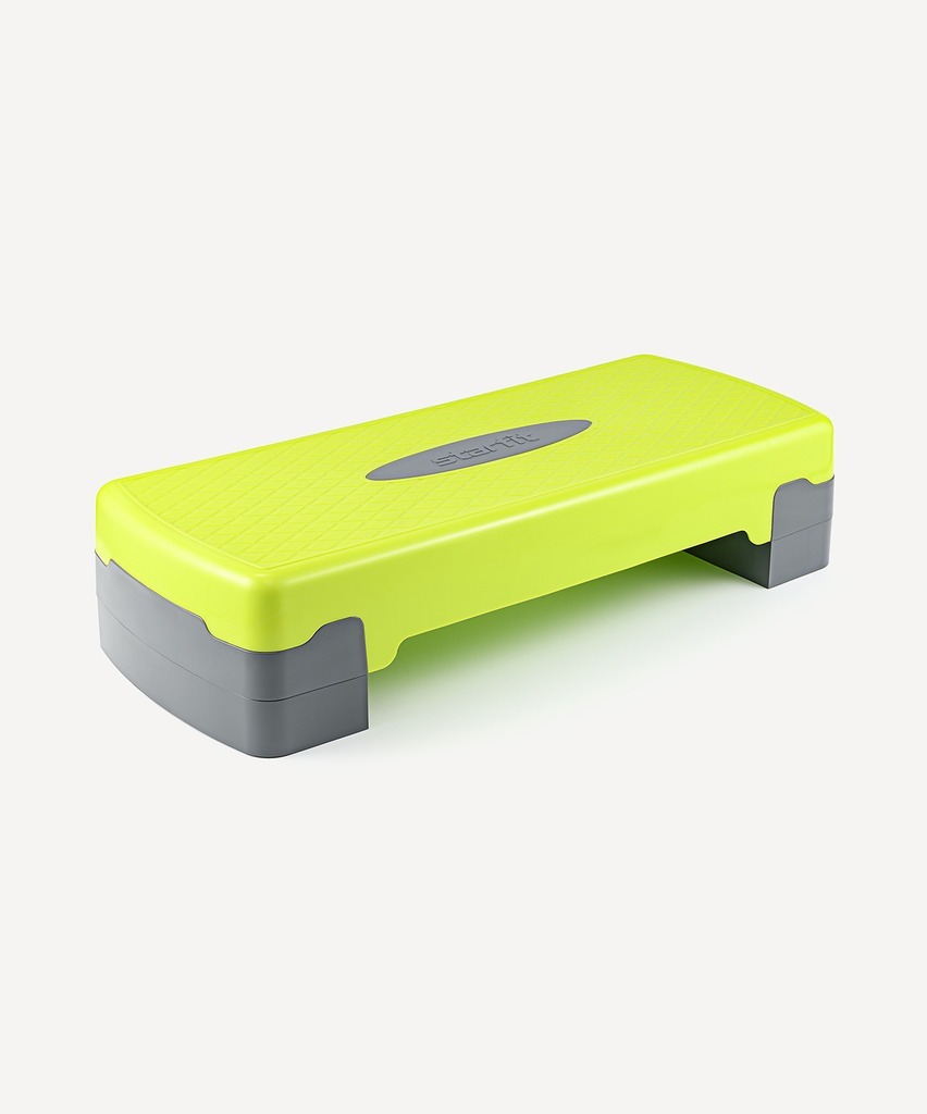 Фото БЕЗ УПАКОВКИ Степ-платформа фиксирующаяся STARFIT SP-103 65х26х15 см, 2-х уровневая, лаймовый (2134156) - интернет-магазин МегаТерем в Москве