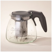 Заварочный чайник agness с фильтром "dandelion" 900 мл. (885-105) 