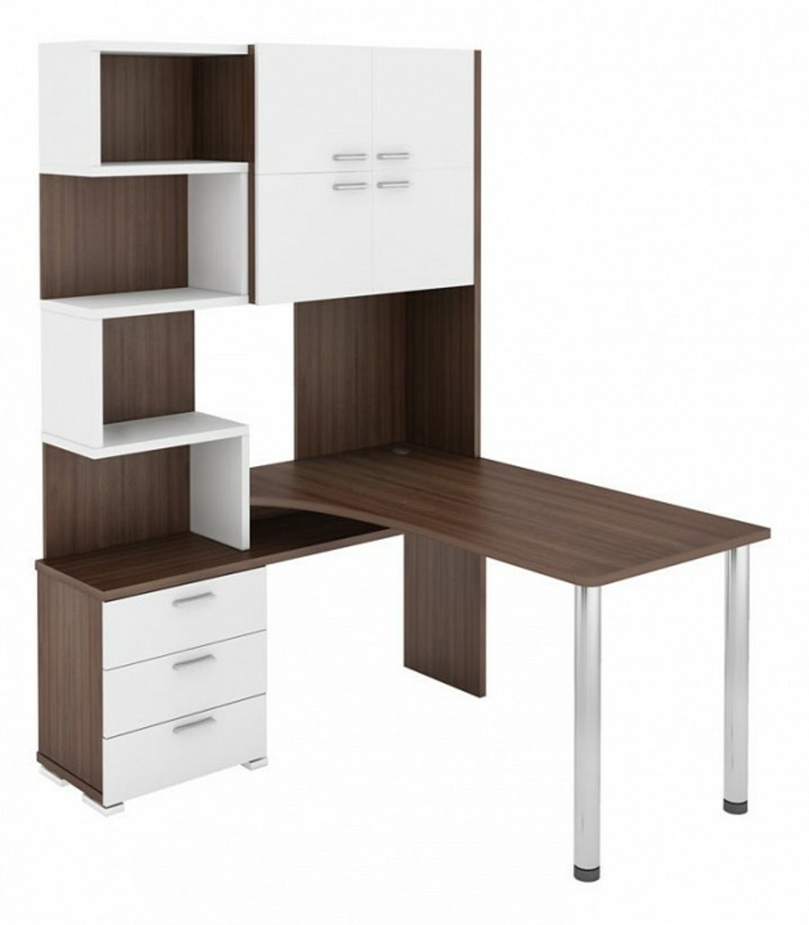 Фото Стол компьютерный Домино СР-500М/140 MER_SR-500M_140_SHBESH-LEV - интернет-магазин МегаТерем в Москве