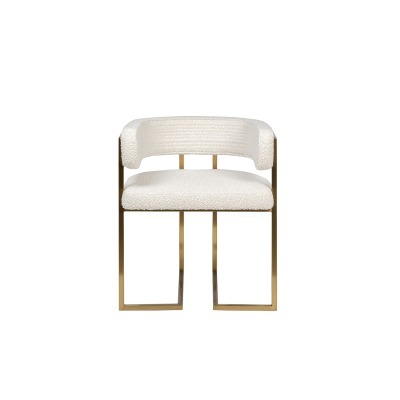 Стул букле бежевый/матовое золото 60*55*73см (TT-00013473)