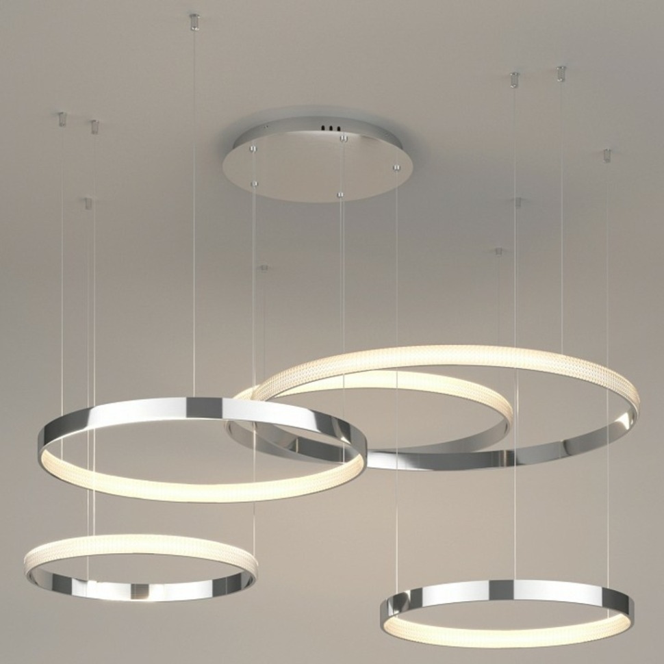 Фото Подвесной светильник Eurosvet Posh 90175/5 хром EV_a045416 - интернет-магазин МегаТерем в Москве