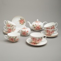 Сервиз чайный lefard "корейская роза" на 6 пер. 14 пр. (590-683) 