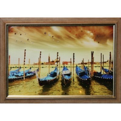 Картина Пристань с кристаллами Swarovski (1597)