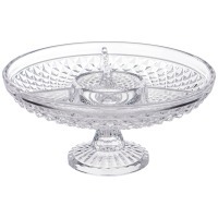 Блюдо на ножке 3 секции, 19x11 см Alegre Glass (337-131)