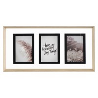 Рамка для фотографий pleasant moments, 24х49 см, белая/натуральное дерево (76260)