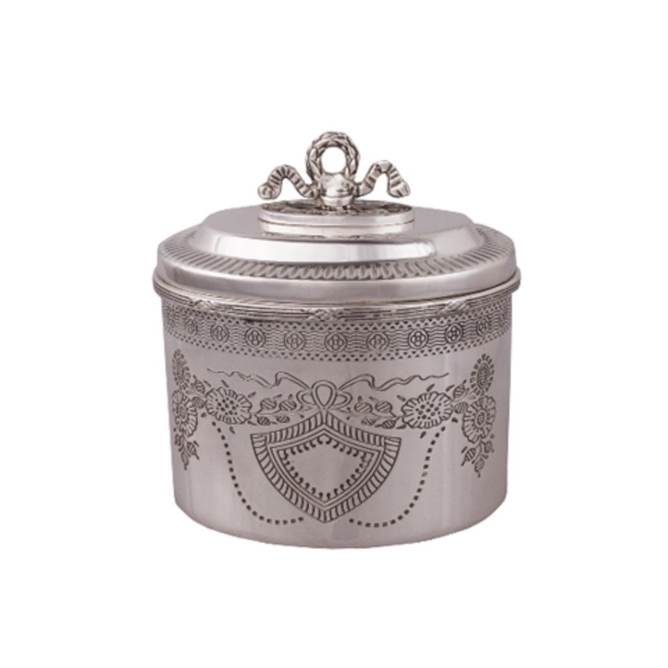 Фото Шкатулка 9597, никель, посеребрение, silver plated, ROOMERS TABLEWARE - интернет-магазин МегаТерем в Москве