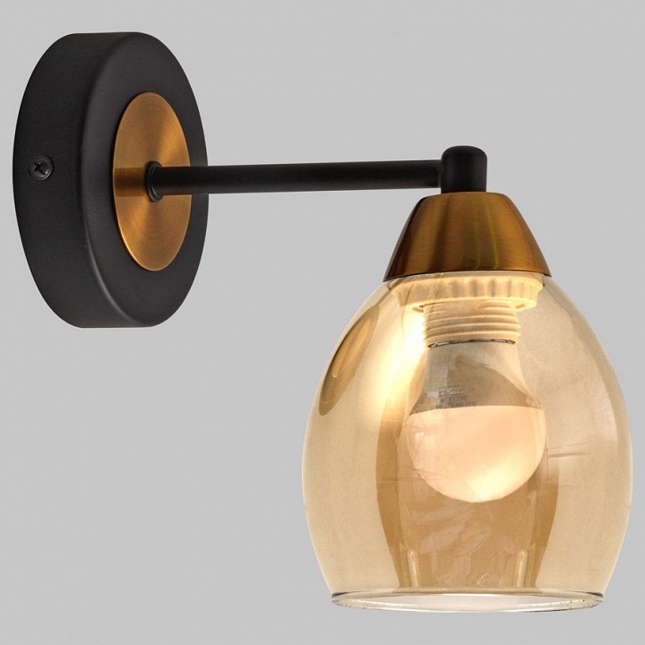 Фото Бра Imex MD.8252 MD.8252-1-W-BK+BR IMX_MD.8252-1-W-BK_BR - интернет-магазин МегаТерем в Москве