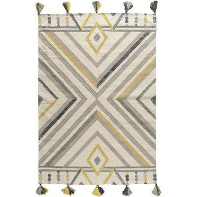 Ковер из хлопка с контрастн...