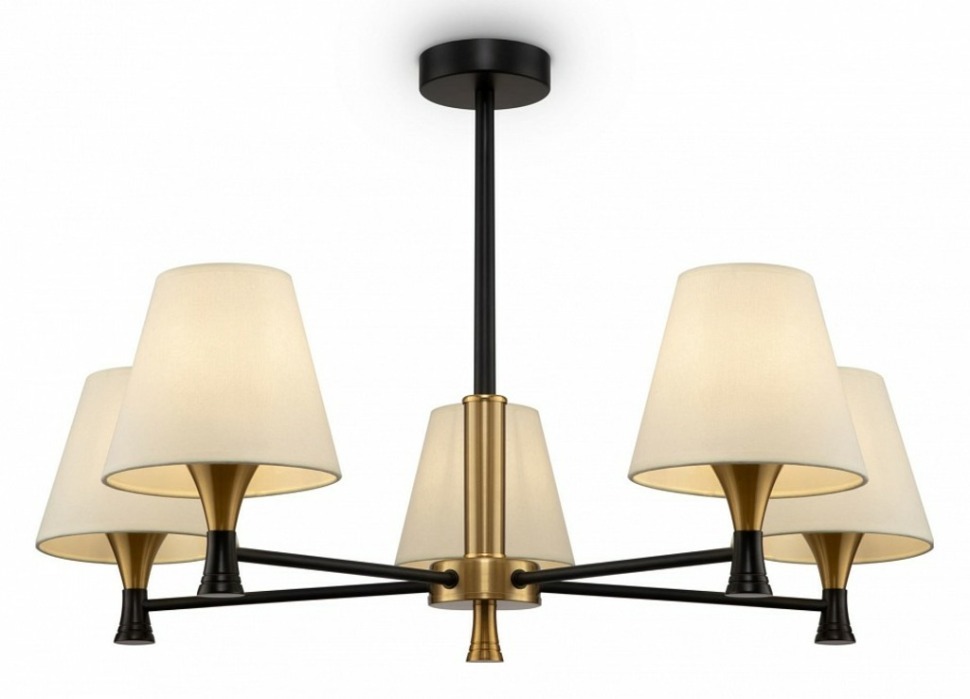 Фото Люстра на штанге Freya Perfetto FR5098PL-05BBS MY_FR5098PL-05BBS - интернет-магазин МегаТерем в Москве