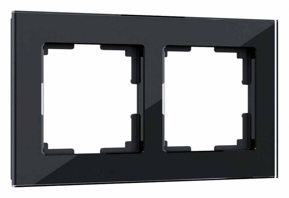 Фото Рамка на 2 поста Werkel Favorit (черный) W0021108 WRK_a051439 - интернет-магазин МегаТерем в Москве