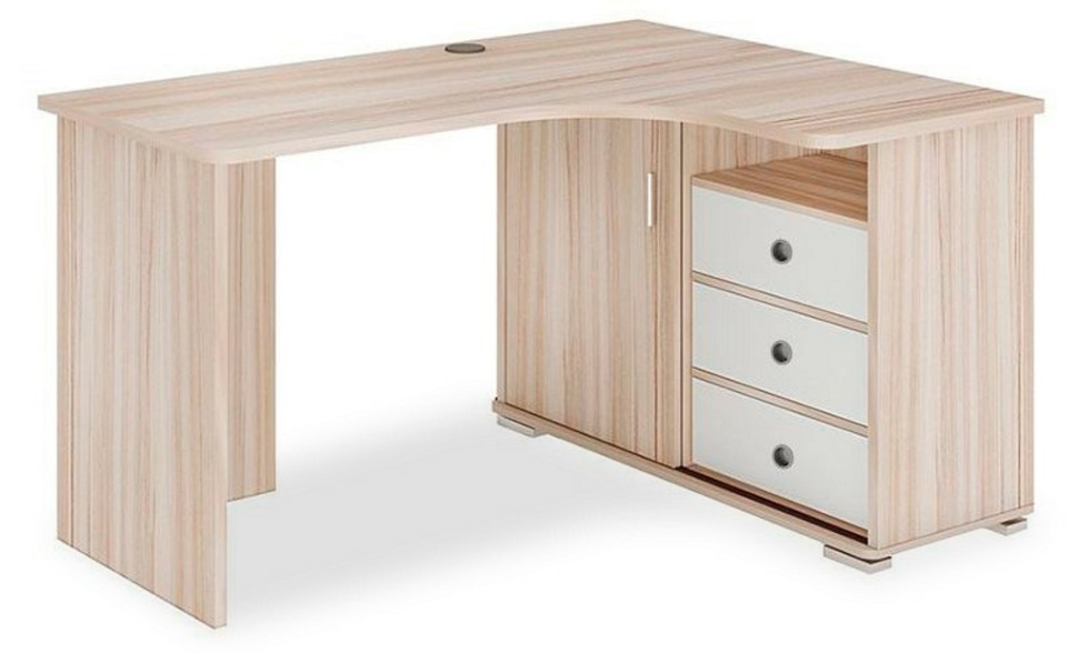 Фото Стол письменный Домино СР-145С MER_SR-145S-KBEK-PRAV-NOVYJ - интернет-магазин МегаТерем в Москве