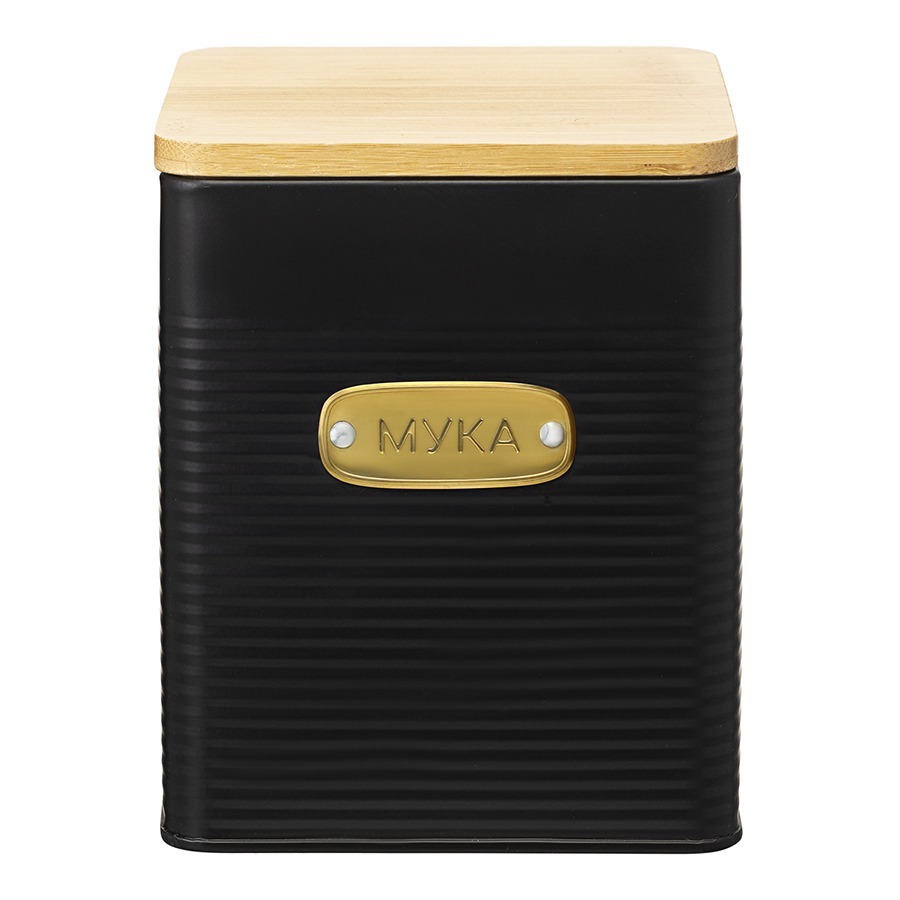 Фото Банка для хранения муки irmel, 3,2 л, графит (78382) - интернет-магазин МегаТерем в Москве