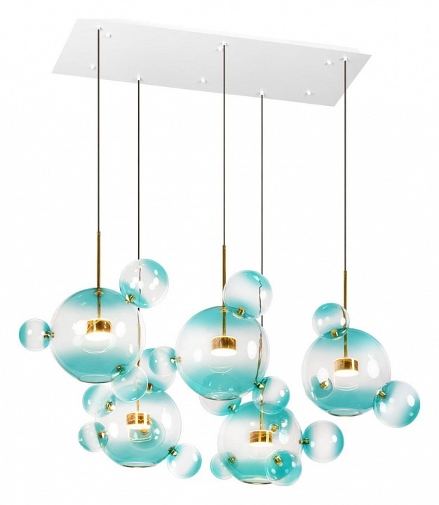 Фото Подвесной светильник Loft it Bolle 2027-S5 Blue LF_2027-S5_Blue - интернет-магазин МегаТерем в Москве