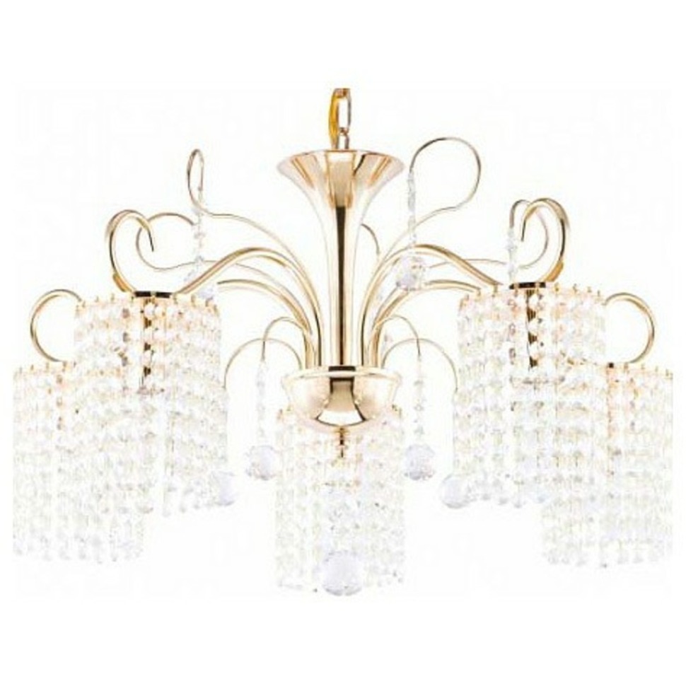 Фото Подвесная люстра Freya Leona FR1127-PL-05-G MY_FR1127-PL-05-G - интернет-магазин МегаТерем в Москве