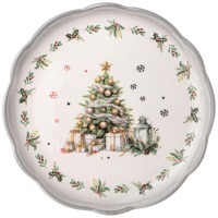 Тарелка обеденная agness "с новым годом!" 24,5*2,5 см (358-2264) 