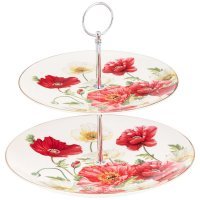 Блюдо двухъярусное lefard "маки" 20,5 / 27 см (104-883) 